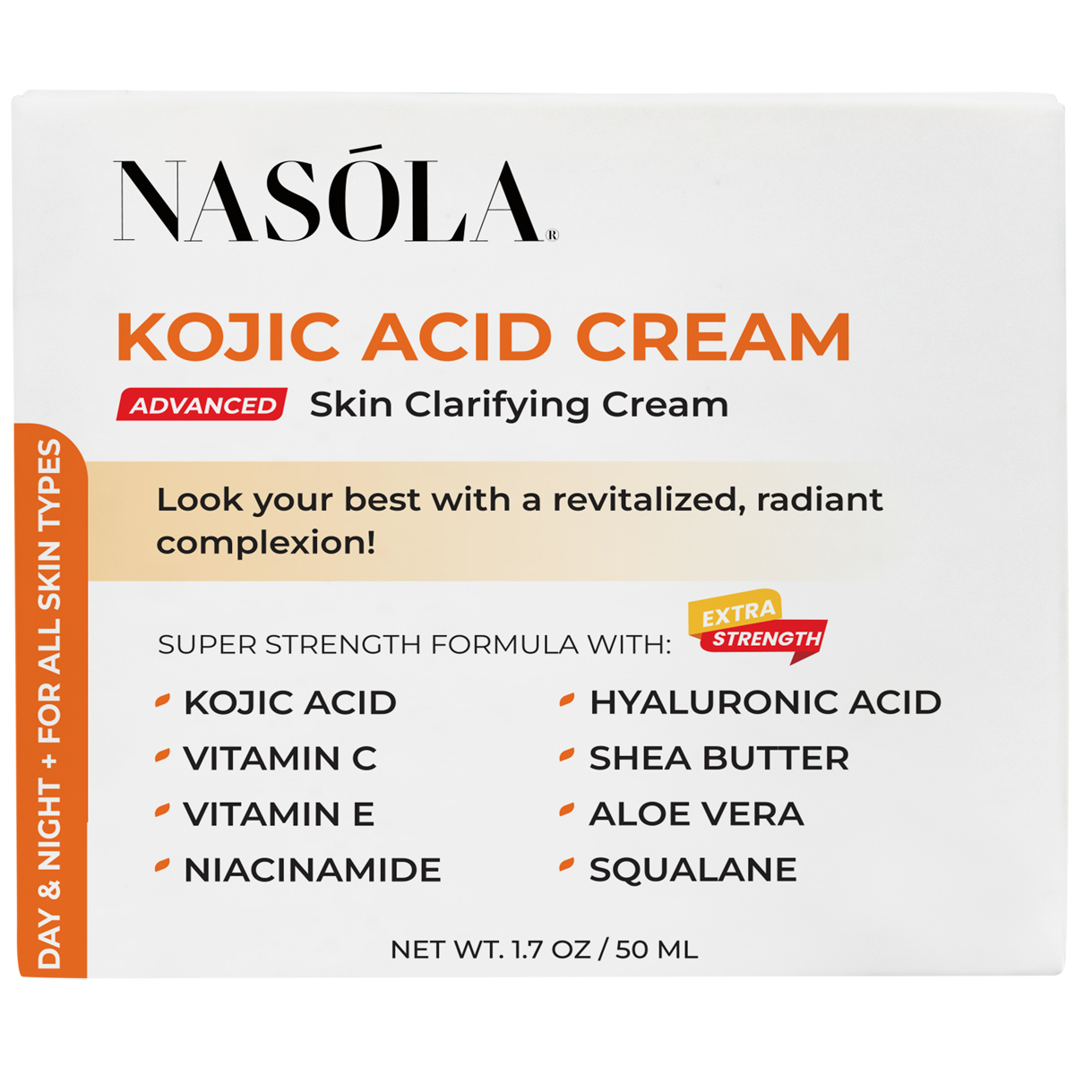 Kojic Acid Cream - Clarify & Revitalize Skin Tone with Nasola