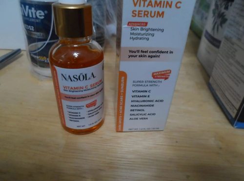 Nasola Vitamin C Serum Hydrating Dark Spot Remover for Face & Body with Retinol, Salicylic & Hyaluronic Acid for Skin Lightening & Brightening photo review